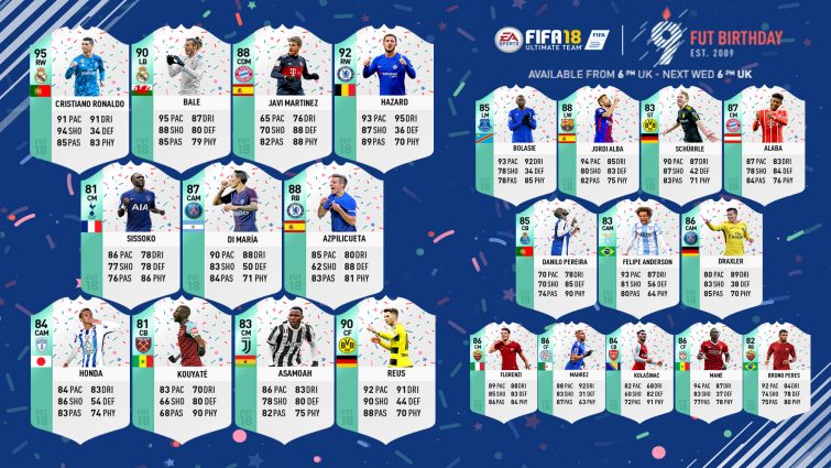 [FIFA 18] Evento de aniversário acontecendo no UT, saiba 